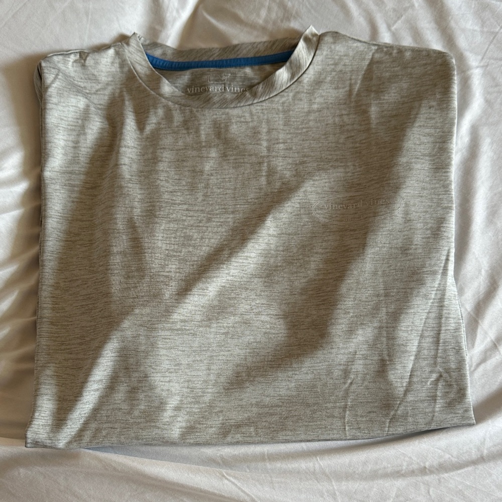 Vineyard Vines Light Gray Heather Crew Tee